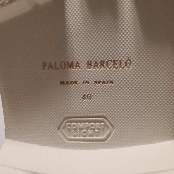 PALOMA BARCELO DANIELLE WHITE PLATFORM BOOTS - Picture 9 of 9